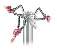 Manfrotto 087WBK Accessorio per Stativi Serie Wind Up, Set 3 Cavi per Controventatura Stativi con Attacco Terminale Tipo 14, Lunghezza Cavi 10 mt, in Alluminio, Argento