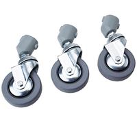 Manfrotto 109 - Set di 3 ruote senza freni, per tutti i diametri gamba 22 mm - N