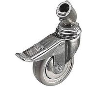 Manfrotto Set di 3 ruote 110G Ø100 mm con freno e adattatore 22 mm, grigio