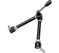 Manfrotto 143N Magic Arm Braccetto con Frizione Variabile a Leva, in Alluminio, Nero