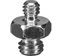 Manfrotto 147 Adattatore Piccolo Spigot 3/8" + 1/4", Nero