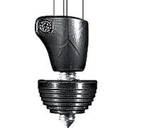 Manfrotto 190SPK2 Kit 3 Piedini con Puntale Metallico in Alluminio e Plastica, Nero