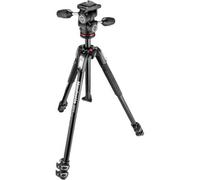 Manfrotto 190X3 + Testa 804 a 3 Vie Pan/Tilt Head MK190X-3W1