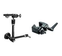Manfrotto 244 Magic Arm Braccio e Staffa, Nero & 035 Super Clamp Morsetto con Bl