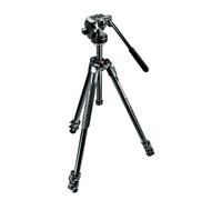 Manfrotto 290 XTRA Kit, treppiede in alluminio a 3 segmenti, testa panoramica a 2 vie