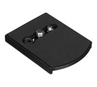 Manfrotto 410PL Piastra per Testa con Attacco Rapido 1/4" - 3/8" in Alluminio, per Fotografia, Nero