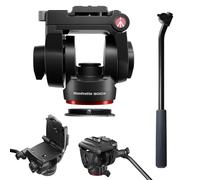 Manfrotto 500X Testa Video Fluida per Mirrorless, Portata 5 Kg, Base Piatta, Piastra Scorrevole a Sgancio Rapido, Verticale e Orizzontale, Ideale per Creator e Social
