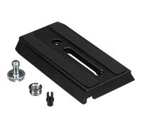 Manfrotto 501PL Piastra in Alluminio per Testa Serie 501, con Attacco Rapido, Nero