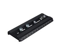 Manfrotto 501PLONG Piastra per Testa Serie 501, con Attacco Rapido, 1/4"-3/8", 14 cm, in Alluminio, Nero