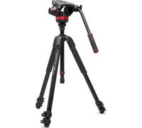 Manfrotto Testa video Fluida 502 Base Piatta con Treppiede Video 055