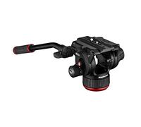 Manfrotto 504X Fluid Video Head with Flat Base, Lightweight and Compact Aluminium Video Head, New Fluid Technology, 4 Steps Counterbalance System, Videographer, Payload lbs
