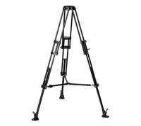 Manfrotto 546B Treppiede con Stabilizzatore Intermedio, Culla da 75 mm, per Video, 3 Sezioni a Due Stadi, in Alluminio, Nero