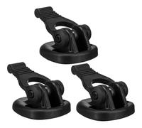 Manfrotto 565 Kit di 3 Piedini in Gomma con Doppio Puntale per Treppiede Video, Nero
