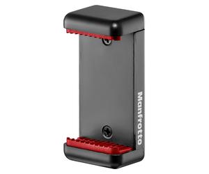 Manfrotto Adattatore smartphone PIXI Clamp Black e Red attacco 1/4” MCLAMP