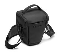 Manfrotto Advanced Holster S III, custodia per fotocamera mirrorless con obiettivo, borsa per fotocamera con supporto treppiede e copertura antipioggia, accessori fotografici