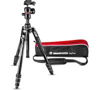 Manfrotto Befree Advanced Treppiede MKBFRTA4BK-BH Befree Advanced Travel Treppiede Twist Lock con testa a sfera per Canon, Nikon, Sony, DSLR, CSC, Mirrorless, alluminio leggero, nero