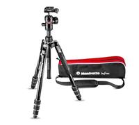 Manfrotto Befree Advanced Treppiede MKBFRTA4BK-BH Befree Advanced Travel Treppiede Twist Lock con testa a sfera per Canon, Nikon, Sony, DSLR, CSC, Mirrorless, alluminio leggero, nero