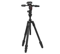 Manfrotto Befree GT PRO Alu Tripod + 3-Way Live Head (MKBFRTA4GTFB-3W) | ✅10 anni di garanzia