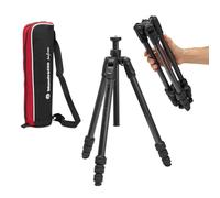 Manfrotto Befree GT PRO - Treppiedi da viaggio in fibra di carbonio a 4 sezioni, colore: nero opaco