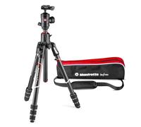 Manfrotto Befree GT XPRO Treppiede Fotocamera in Carbonio, Testa a Sfera Centrale 496, Chiususra Twist, Colonna 90 Gradi, Piastra 200PL-PRO, Reflex, CSC, Mirrorless, Macrofotografia, MKBFRC4GTXP-BH