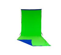 Manfrotto Chromakey textilhin tergrund Verde/Blu 300 x 700 cm M. cinghia