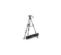 Manfrotto FastTripod, Testa Treppiede Video Fluida 608 Nicrotech con Treppiede Video 645 Fast Twin in Carbonio, Kit per DSLR, Reflex, Camcorder, Cavalletto per Videocamera e Fotocamera, Portata 14kg