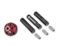 Manfrotto MSY0590A Dado Accessorio con Sfera e 3 Perni, 18 Fori da 3/8 Pollici e 6 Tubi, Multicolore