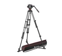 Kit testa video Manfrotto MVK504XTWINGA 504X + treppiede a doppio tubo in alluminio GS
