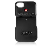 Manfrotto Klyp Custodia per iPhone 4/4S, Due Adattatori per LED e Supporto per Video e Fotografia, Nero