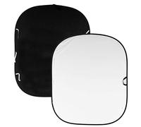 Manfrotto LL LC5621 Fondale Ripiegabile, Nero/Bianco