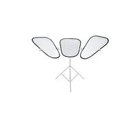 Manfrotto LL LR2903 Kit 3 Pannelli Bifacciali, Triflector MkII, Argento/Bianco
