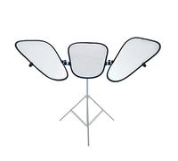 Manfrotto LL LR2933SW Triflector MkII con Pannelli Bifacciali, Argento/Bianco