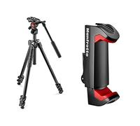 Manfrotto MK290LTA3-V Kit 290 Light con Testa Fluida Video, Nero & MCPIXI Attacc