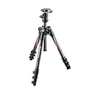 Manfrotto MKBFRC4-BH Kit Befree con Testa a Sfera e Sacca di Trasporto, 4 Sezioni in Carbonio, Nero/Antracite