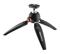 Manfrotto MTPIXIEVO-BK, PIXI EVO Mini Treppiede a 2 Sezioni per Fotocamere Mirrorless, Compatte, Reflex, Video, Dimensioni Compatte, Treppiede da Tavolo, Alluminio, Nero