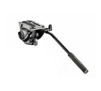 Manfrotto MVH500AH Testa Video con Base Piatta, 1 Leva Fissa, Alluminio, Nero