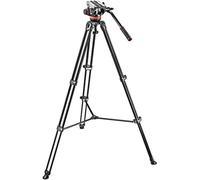 Manfrotto MVK502AM Treppiede con Borsa, Controbilanciamento Fisso per Video con DSLR e Videocamere, 3 Sezioni a Doppio Tubo Gemellato, Alluminio, Nero