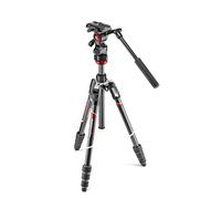 Manfrotto MVKBFRTC-LIVE Treppiede portatile per videocamera a 3 gambe Nero, Argento - Nouvo