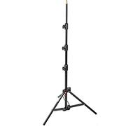 Manfrotto 1051BAC Stativo Serie Babylight con Sistema Pneumatico, 4 Sezioni in Alluminio, Altezza 211 cm, Nero