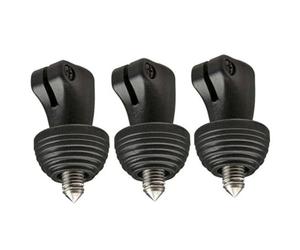 Manfrotto Piedini reversibili in gomma/metallo per treppiedi selezionati, set da 3 (116SPK3)