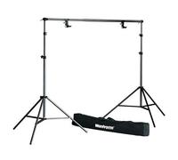 Manfrotto Set di sfondo: 2 stativi per lampade, traversa, morsetti, ecc.