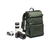 Manfrotto Street Zaino Compatto per Accessori Fotografia, Slim per Fotocamera Mirrorless e Reflex, Accesso Frontale e Posteriore, Inserti Fotocamera e Laptop Rimovibili, Colore Verde