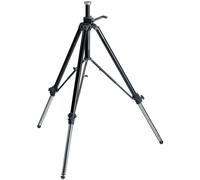 Manfrotto 117B Treppiede con Stabilizzatore Intermedio e Cremagliera Autobloccante per Video, Sezioni 2 a Tubo Singolo, in Alluminio, Nero