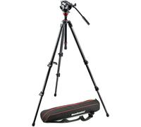 Manfrotto Treppiede Carbonio MVH500AH,755CX3 con testa video fluida