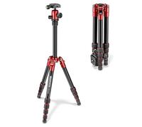 Manfrotto Viaggio Treppiedi Element MKELES5RD-BH S Rosso Alluminio Compact Nuovo