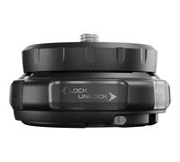 Manfrotto XCHANGE Base, Attacco a Sgancio Rapido, Filetto Universale 3/8", Supporta Fino a 20 Kg, Compatibile con Piastra XCHANGE e Teste XCHANGE, per Foto e Video