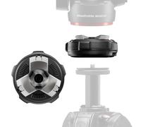 Manfrotto XCHANGE Base, Attacco a Sgancio Rapido, Filetto Universale 3/8", Supporta Fino a 20 Kg, Compatibile con Piastra XCHANGE e Teste XCHANGE, per Foto e Video