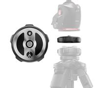 Manfrotto XCHANGE Plate, Piastra a Sgancio Rapido con Vite 3/8" Universale, Compatibile con XCHANGE Base, in Alluminio, per Setup Foto, Video e Luci