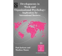 Manfusa Shams Developments in Work and Organizational Psychol (Copertina rigida)