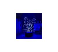 Manga 3D Light High Rise Invasion Enis per la decorazione della camera da letto Luce notturna a LED